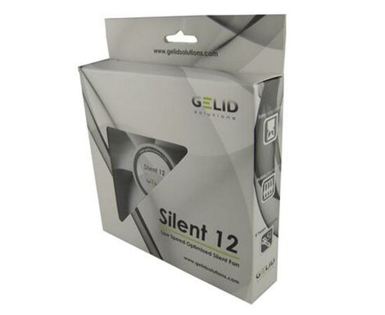 Кулер для корпуса Gelid Solutions Silent 12 (FN-SX12-10), изображение 2 Кулер для корпуса Gelid Solutions Silent 12 (FN-SX12-10), изображение 2
