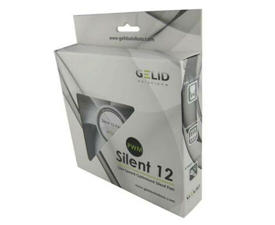 Кулер для корпуса Gelid Solutions Silent 12 PWM 120 mm (FN-PX12-15), изображение 3 Кулер для корпуса Gelid Solutions Silent 12 PWM 120 mm (FN-PX12-15), изображение 3