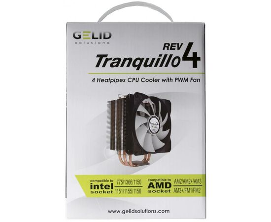 Кулер до процесора Gelid Solutions Tranquillo Rev.4 (CC-TranQ-04-B), зображення 8 Кулер до процесора Gelid Solutions Tranquillo Rev.4 (CC-TranQ-04-B), зображення 8