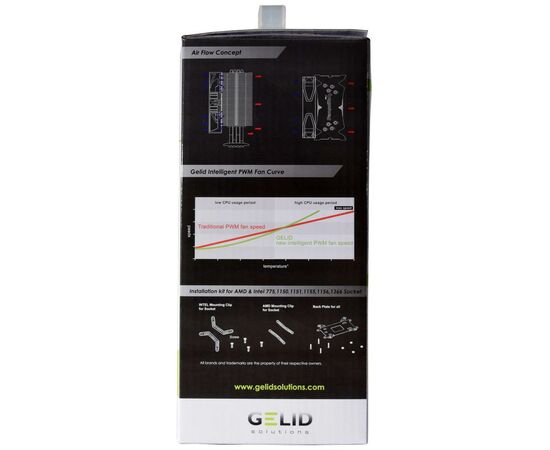 Кулер до процесора Gelid Solutions Tranquillo Rev.4 (CC-TranQ-04-B), зображення 9 Кулер до процесора Gelid Solutions Tranquillo Rev.4 (CC-TranQ-04-B), зображення 9