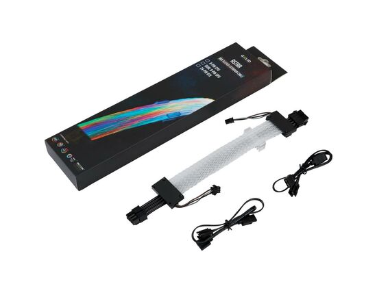 Кабель Gelid Solutions ASTRA ARGB 8P (6+2) )CPU/PCIe (CA-RGB-8P-01), изображение 2 Кабель Gelid Solutions ASTRA ARGB 8P (6+2) )CPU/PCIe (CA-RGB-8P-01), изображение 2