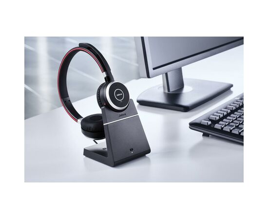 Наушники Jabra Evolve 65 MS Stereo + база (6599-823-399), изображение 6 Наушники Jabra Evolve 65 MS Stereo + база (6599-823-399), изображение 6