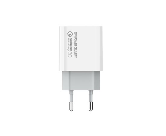 Зарядное устройство ColorWay Power Delivery Port USB Type-C (20W) V2 white (CW-CHS026PD-WT), изображение 2 Зарядное устройство ColorWay Power Delivery Port USB Type-C (20W) V2 white (CW-CHS026PD-WT), изображение 2