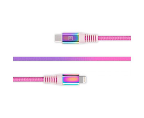 Дата кабель USB Type-C to Lightning 1.0m MFI Rainbow REAL-EL (EL123500054), изображение 4 Дата кабель USB Type-C to Lightning 1.0m MFI Rainbow REAL-EL (EL123500054), изображение 4