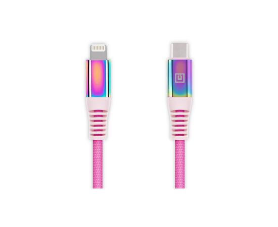 Дата кабель USB Type-C to Lightning 1.0m MFI Rainbow REAL-EL (EL123500054), изображение 6 Дата кабель USB Type-C to Lightning 1.0m MFI Rainbow REAL-EL (EL123500054), изображение 6