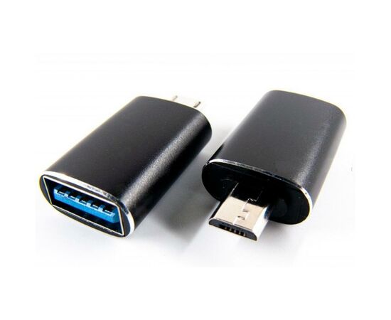 Переходник OTG USB - Micro-USB black Dengos (ADP-017), изображение 4 Переходник OTG USB - Micro-USB black Dengos (ADP-017), изображение 4