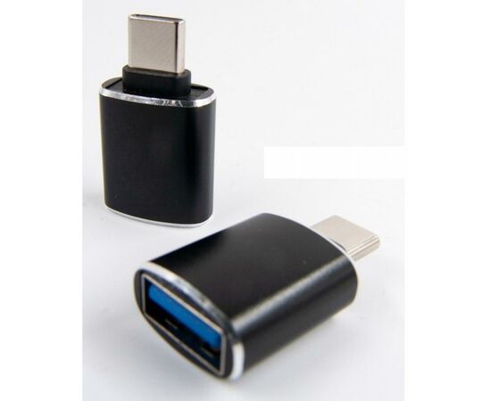 Переходник OTG USB - Type-C grey Dengos (ADP-018), изображение 2 Переходник OTG USB - Type-C grey Dengos (ADP-018), изображение 2