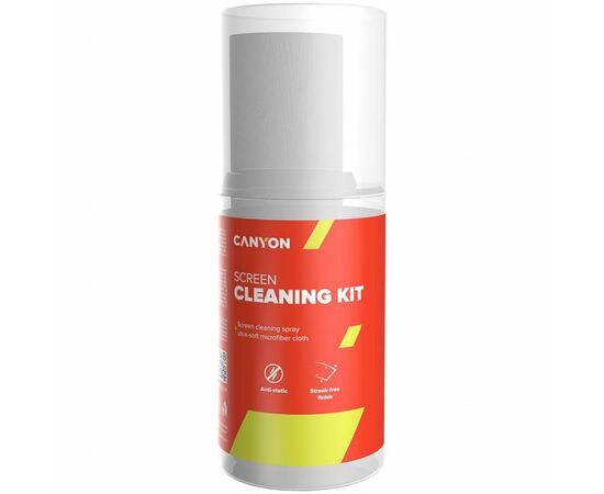 Спрей для очищення Canyon Screen Cleaning Spray 200ml + 18x18cm microfiber (Cleaning K (CNE-CCL31)