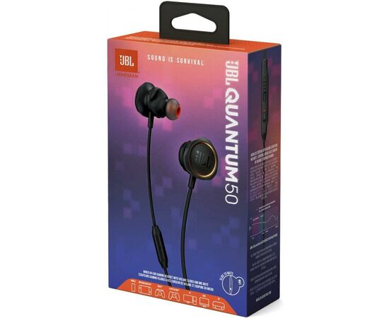Наушники JBL Quantum 50 Black (JBLQUANTUM50BLK), изображение 8 Наушники JBL Quantum 50 Black (JBLQUANTUM50BLK), изображение 8