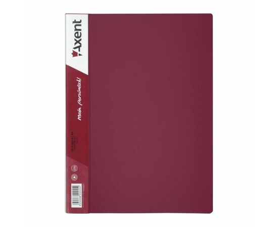 Папка с файлами Axent 40 sheet protectors, burgundy (1040-04-А)