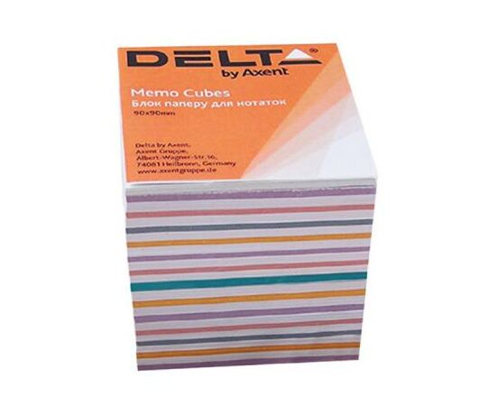 Бумага для заметок Delta by Axent "MIX" 90Х90Х80мм, unglued (D8015)