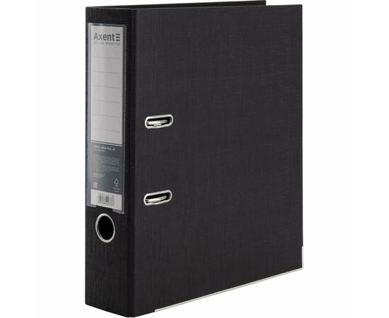 Папка - регистратор Axent Prestige+ А4 7,5 см Арочный черная (1722-01C-A)