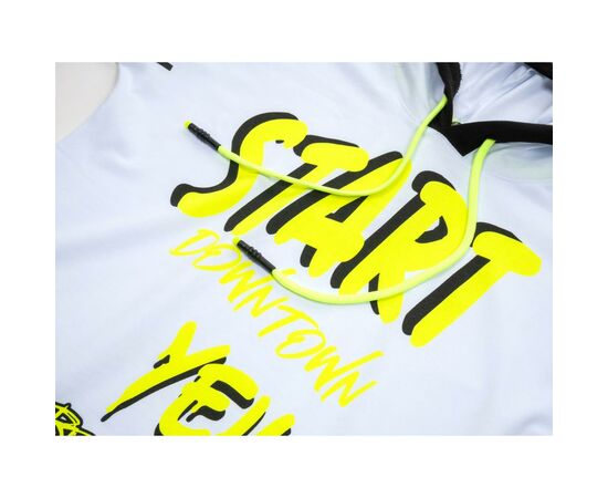 Футболка детская A-Yugi с капюшоном (7018-140G-white), изображение 3 Футболка детская A-Yugi с капюшоном (7018-140G-white), изображение 3