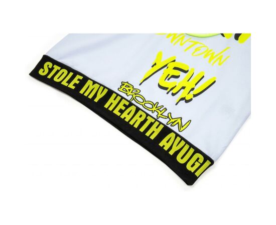 Футболка детская A-Yugi с капюшоном (7018-146G-white), изображение 4 Футболка детская A-Yugi с капюшоном (7018-146G-white), изображение 4