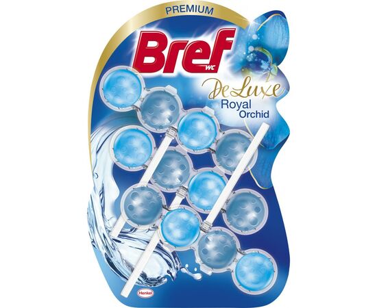 Туалетный блок Bref De Luxe Роскошная орхидея 50 г х 3 шт. (9000101425611)