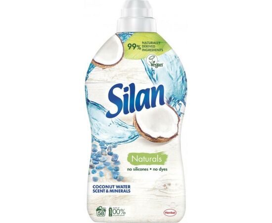 Кондиціонер для білизни Silan Naturals Аромат кокосової води та мінерали 1.45 л (9000101385298)