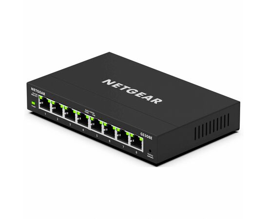Коммутатор сетевой Netgear GS308E (GS308E-100PES), изображение 2 Коммутатор сетевой Netgear GS308E (GS308E-100PES), изображение 2