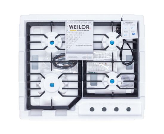 Варочная поверхность Weilor GG 624 WH, изображение 11 Варочная поверхность Weilor GG 624 WH, изображение 11