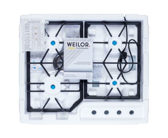 Варочная поверхность Weilor GG W 604 WH, изображение 11 Варочная поверхность Weilor GG W 604 WH, изображение 11