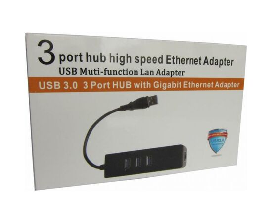 Перехідник Dynamode USB 3.0 Type-A - RJ45 Gigabit Lan, 3*USB 3.0 (USB3.0-Type-A-RJ45-HUB3), зображення 4