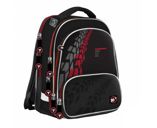 Рюкзак школьный Yes S-30 Juno Ultra Tire tread черный (555481)