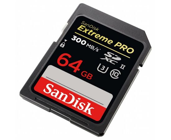 Карта памяти SanDisk 64GB SDXC Extreme Pro UHS-II (SDSDXDK-064G-GN4IN), изображение 2 Карта памяти SanDisk 64GB SDXC Extreme Pro UHS-II (SDSDXDK-064G-GN4IN), изображение 2