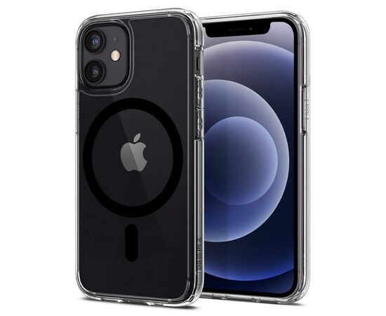 Чехол для моб. телефона Spigen Apple iPhone 12 / 12 Pro Ultra Hybrid Mag Safe, Black (ACS02626), изображение 4 Чехол для моб. телефона Spigen Apple iPhone 12 / 12 Pro Ultra Hybrid Mag Safe, Black (ACS02626), изображение 4