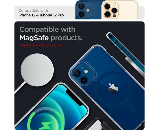Чехол для моб. телефона Spigen Apple iPhone 12 / 12 Pro Ultra Hybrid Mag Safe, Blue (ACS02627), изображение 3 Чехол для моб. телефона Spigen Apple iPhone 12 / 12 Pro Ultra Hybrid Mag Safe, Blue (ACS02627), изображение 3