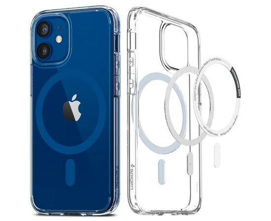 Чехол для моб. телефона Spigen Apple iPhone 12 / 12 Pro Ultra Hybrid Mag Safe, Blue (ACS02627), изображение 4 Чехол для моб. телефона Spigen Apple iPhone 12 / 12 Pro Ultra Hybrid Mag Safe, Blue (ACS02627), изображение 4