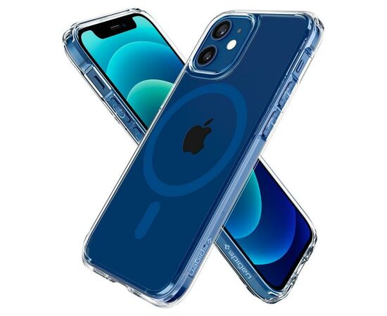 Чехол для моб. телефона Spigen Apple iPhone 12 / 12 Pro Ultra Hybrid Mag Safe, Blue (ACS02627), изображение 5 Чехол для моб. телефона Spigen Apple iPhone 12 / 12 Pro Ultra Hybrid Mag Safe, Blue (ACS02627), изображение 5