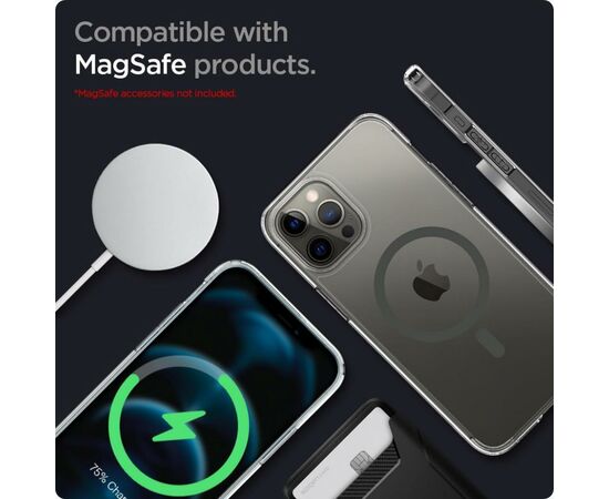 Чехол для моб. телефона Spigen Apple iPhone 12 Pro Max Ultra Hybrid Mag Safe, Graphite (ACS02623), изображение 3 Чехол для моб. телефона Spigen Apple iPhone 12 Pro Max Ultra Hybrid Mag Safe, Graphite (ACS02623), изображение 3