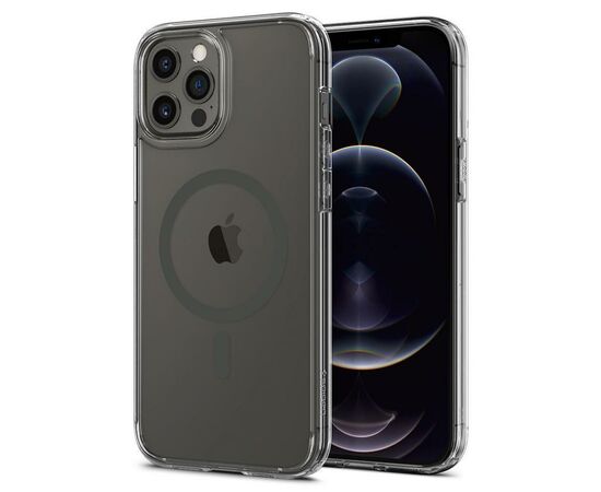 Чехол для моб. телефона Spigen Apple iPhone 12 Pro Max Ultra Hybrid Mag Safe, Graphite (ACS02623), изображение 5 Чехол для моб. телефона Spigen Apple iPhone 12 Pro Max Ultra Hybrid Mag Safe, Graphite (ACS02623), изображение 5