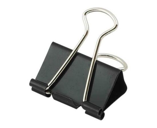 Біндер металевий Buromax 32мм, 12шт, black (BM.5303)