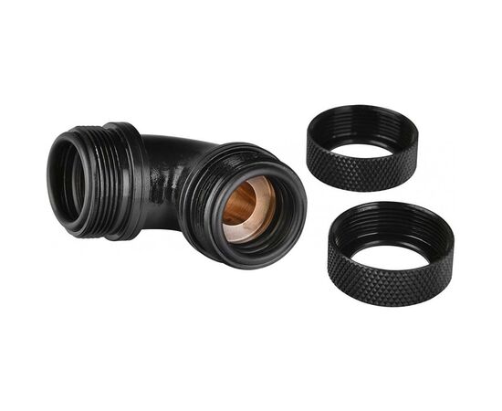 Фитинг для СВО ThermalTake Pacific G1/4 PETG Tube 90-Degree Dual Compression 16mm OD - (CL-W099-CA00BL-A), изображение 2 Фитинг для СВО ThermalTake Pacific G1/4 PETG Tube 90-Degree Dual Compression 16mm OD - (CL-W099-CA00BL-A), изображение 2