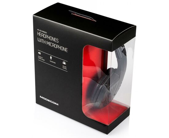 Наушники Modecom MC-823 Ranger Black-Red (S-MC-823-RANGER), изображение 5 Наушники Modecom MC-823 Ranger Black-Red (S-MC-823-RANGER), изображение 5
