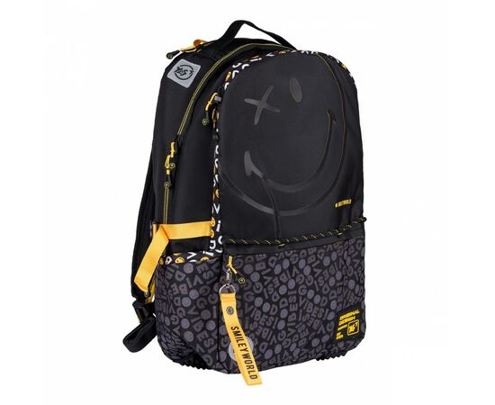 Рюкзак школьный Yes T-124 Smiley World.BlackYellow черный (557870)
