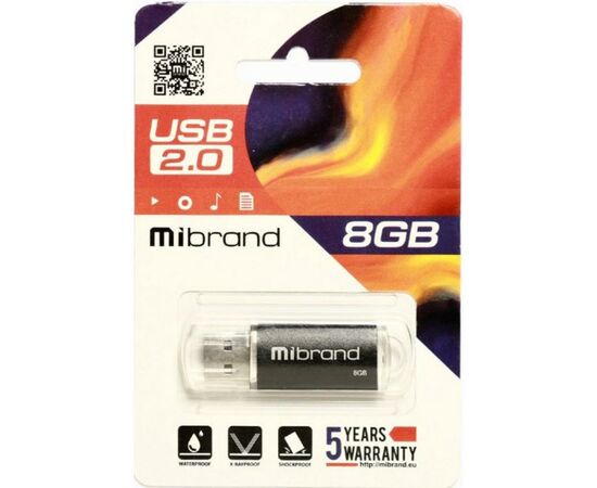 USB флеш накопитель Mibrand 8GB Cougar Black USB 2.0 (MI2.0/CU8P1B), изображение 2 USB флеш накопитель Mibrand 8GB Cougar Black USB 2.0 (MI2.0/CU8P1B), изображение 2