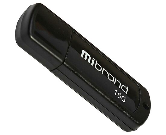 USB флеш накопитель Mibrand 16GB Grizzly Black USB 2.0 (MI2.0/GR16P3B)