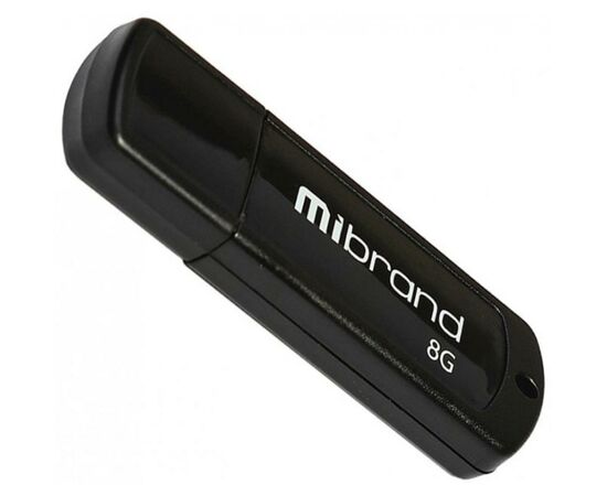 USB флеш накопитель Mibrand 8GB Grizzly Black USB 2.0 (MI2.0/GR8P3B)