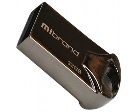 USB флеш накопитель Mibrand 32GB Hawk Black USB 2.0 (MI2.0/HA32M1B)