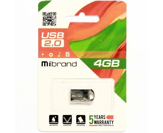 USB флеш накопитель Mibrand 8GB Hawk Black USB 2.0 (MI2.0/HA8M1B), изображение 2 USB флеш накопитель Mibrand 8GB Hawk Black USB 2.0 (MI2.0/HA8M1B), изображение 2