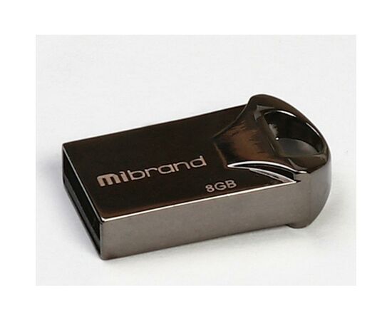 USB флеш накопичувач Mibrand 8GB Hawk Black USB 2.0 (MI2.0/HA8M1B)