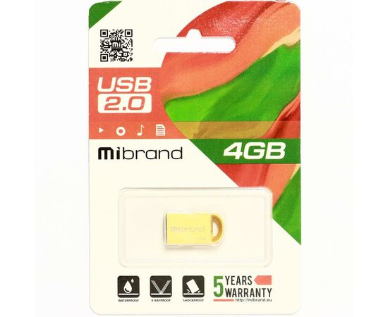 USB флеш накопитель Mibrand 4GB lynx Gold USB 2.0 (MI2.0/LY4M2G), изображение 2 USB флеш накопитель Mibrand 4GB lynx Gold USB 2.0 (MI2.0/LY4M2G), изображение 2