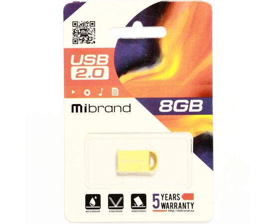 USB флеш накопитель Mibrand 8GB lynx Gold USB 2.0 (MI2.0/LY8M2G), изображение 2 USB флеш накопитель Mibrand 8GB lynx Gold USB 2.0 (MI2.0/LY8M2G), изображение 2