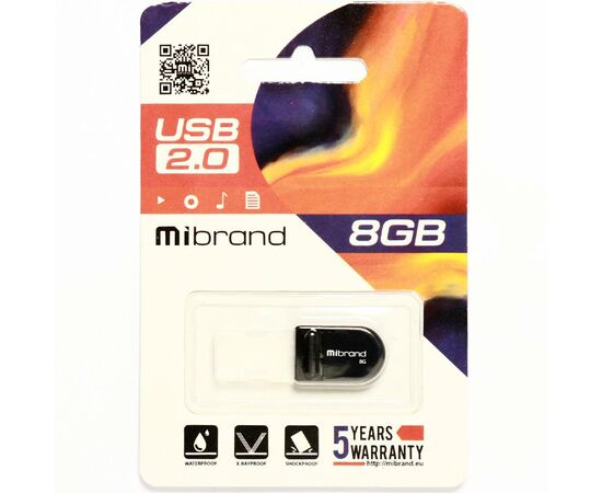 USB флеш накопитель Mibrand 8GB Scorpio Black USB 2.0 (MI2.0/SC8M3B), изображение 2 USB флеш накопитель Mibrand 8GB Scorpio Black USB 2.0 (MI2.0/SC8M3B), изображение 2