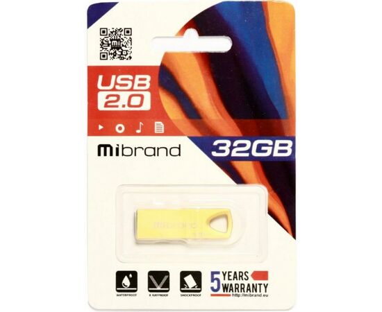 USB флеш накопитель Mibrand 32GB Taipan Gold USB 2.0 (MI2.0/TA32U2G), изображение 2 USB флеш накопитель Mibrand 32GB Taipan Gold USB 2.0 (MI2.0/TA32U2G), изображение 2