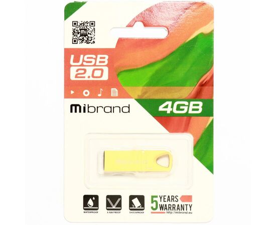 USB флеш накопитель Mibrand 4GB Taipan Gold USB 2.0 (MI2.0/TA4U2G), изображение 2 USB флеш накопитель Mibrand 4GB Taipan Gold USB 2.0 (MI2.0/TA4U2G), изображение 2