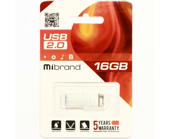 USB флеш накопитель Mibrand 16GB Сhameleon Silver USB 2.0 (MI2.0/CH16U6S), изображение 2 USB флеш накопитель Mibrand 16GB Сhameleon Silver USB 2.0 (MI2.0/CH16U6S), изображение 2