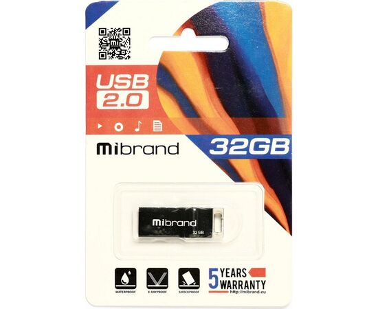 USB флеш накопитель Mibrand 32GB Сhameleon Black USB 2.0 (MI2.0/CH32U6B), изображение 2 USB флеш накопитель Mibrand 32GB Сhameleon Black USB 2.0 (MI2.0/CH32U6B), изображение 2