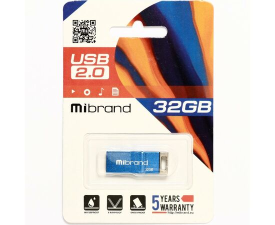 USB флеш накопитель Mibrand 32GB Сhameleon Blue USB 2.0 (MI2.0/CH32U6U), изображение 2 USB флеш накопитель Mibrand 32GB Сhameleon Blue USB 2.0 (MI2.0/CH32U6U), изображение 2